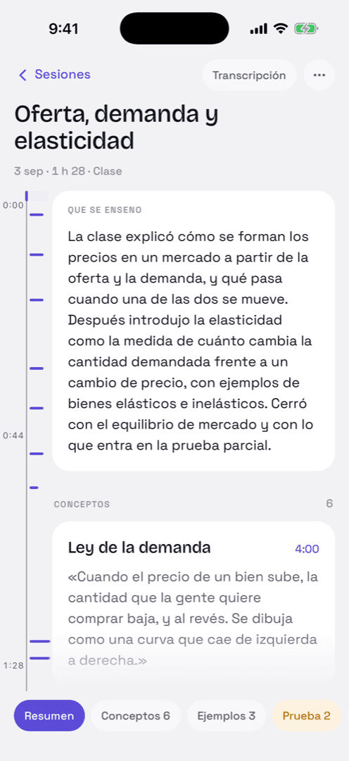 Análisis de una clase en Summio