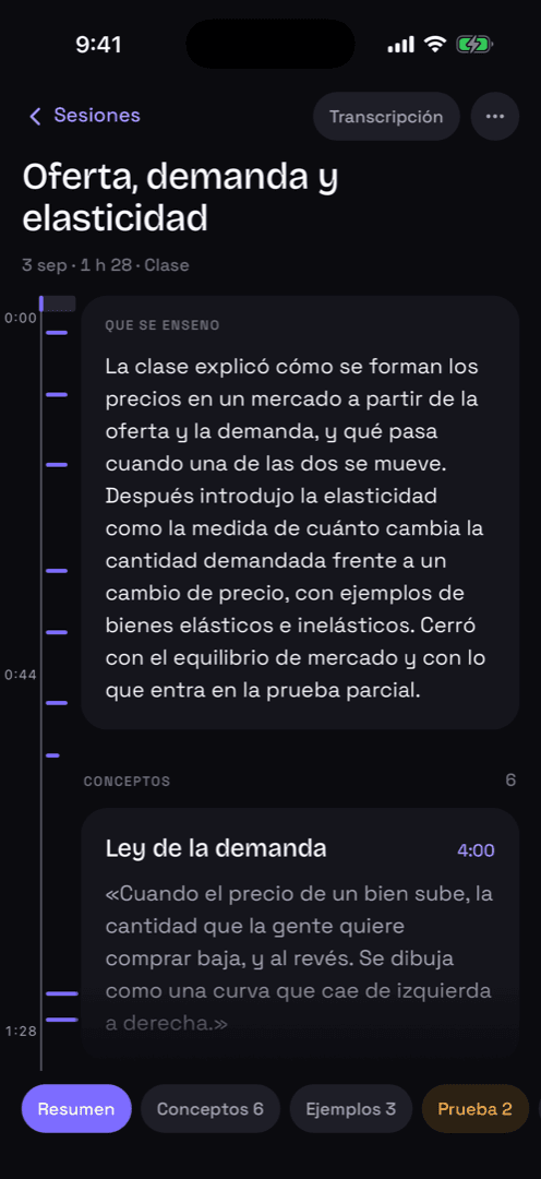 Análisis de una clase en Summio